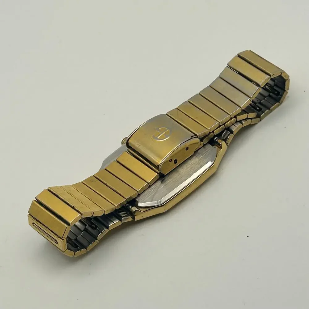 Armitron Gold Tone Octagonal Case Analog-digital Watch Working New Battery